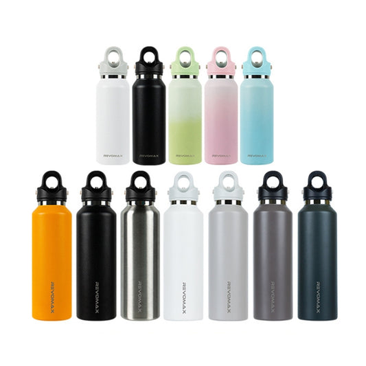 REVOMAX Stainless Steel Vacuum Flask Outdoor Car Vacuum Flask, Capacity：, 266ml (Matcha Green), 266ml (Bubble Blue), 266ml (Cherry Pink), 266ml (Polar White), 365ml (Star Black), 365ml (Polar White), 365ml (Cherry Pink), 365ml (Bubble Blue)������������...