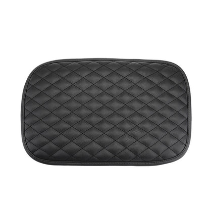 Leather Car Universal Central Armrests Pad Anti-Slip Armrest Box Mat, Universal