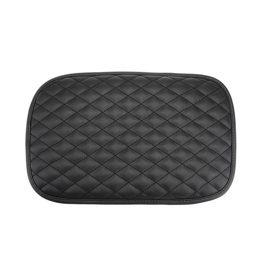 Leather Car Universal Central Armrests Pad Anti-Slip Armrest Box Mat, Universal