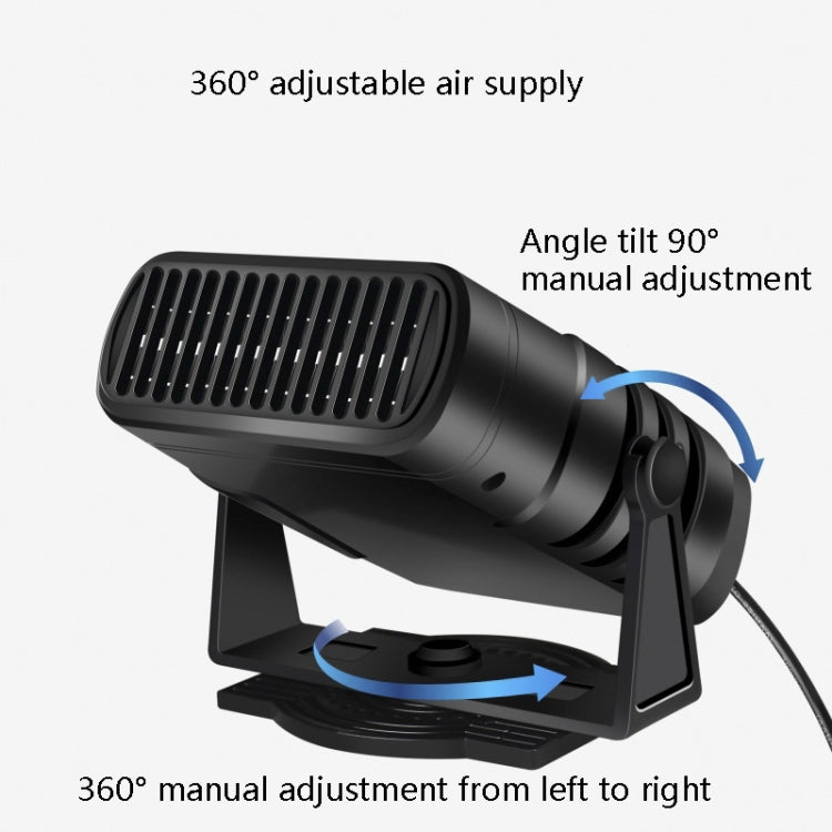 Car Heater Cold And Warm Wind Defrosting And Snow Demister, 12V Black, 24V Black