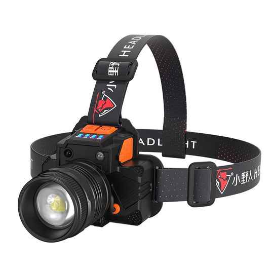 SASQUATCH T50 USB Charging Smart Sensor Head-Mounted Fishing Light Zoom Headlight Outdoor Miners Lamp,Style:, T8  (2 x 1200MA  Battery), T8  (2 x 2000MA Battery)