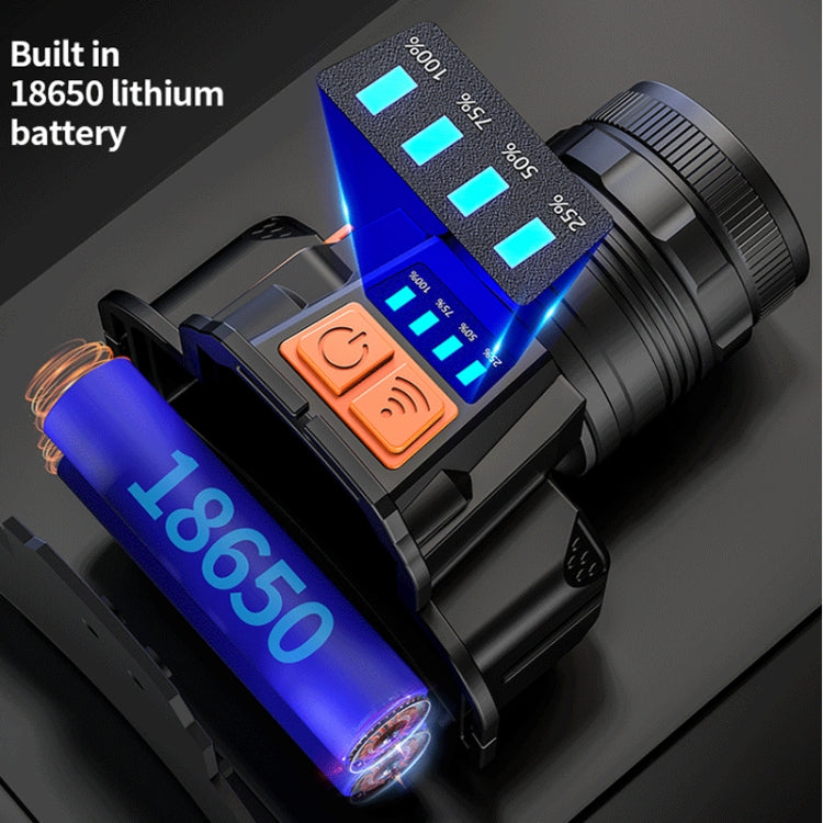 SASQUATCH T50 USB Charging Smart Sensor Head-Mounted Fishing Light Zoom Headlight Outdoor Miners Lamp,Style:, T8  (2 x 1200MA  Battery), T8  (2 x 2000MA Battery)