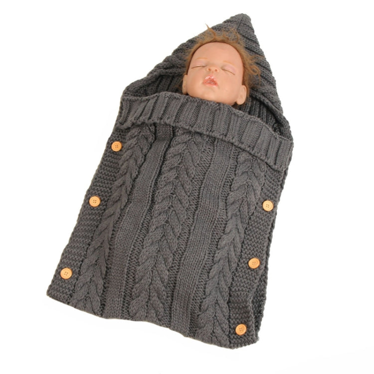 Zzsd0002 Autumn / Winter Baby Knitted Woolen Button Sleeping Bag Photography Blanket Stroller Sleeping Bag, Zzsd0002 Black, Zzsd0002 Beige, Zzsd0002 Sapphire, Zzsd0002 Cream White, Zzsd0002 Big Red, Zzsd0002 Dark Gray