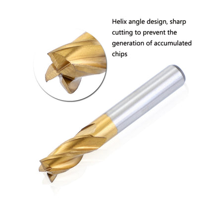 High-Speed Steel And Aluminum End Face Milling Cutter With Straight Shank Titanium-Plated Milling Cutter, 7 PCS/Set, 10 PCS/Set, 11 PCS/Set