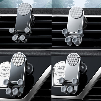 Oatsbasf Car Gravity Metal Bracket Scalable and Stable Mobile Phone Bracket Folding Screen Mobile Phone Exclusive Car Bracket, Folding Screen Paste Black, Folding Screen Outlet Black, Folding Screen Outlet Silver