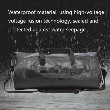 AFISHTOUR FM2031 40L Waterproof Travel Luggage Bag Large Capacity Motorcycle Rear Seat Bag, Yellow, Black