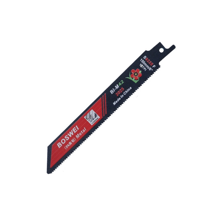 BOSWEI Hardcore Reciprocating Saw Strip Fine Teeth Saber Saw Blade Metal Plastic Wood Bimetal Curve Saw Blade, S922EF, S1122BF, S1122EF, S1222BF, S1222EF