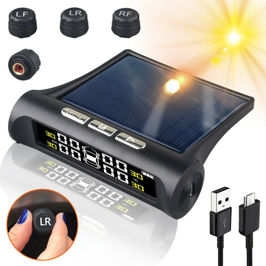 T1 Vehicle-mounted Solar Wireless Tire Pressure Monitoring System General-purpose Vehicle Tire Pressure Thermometer, T1
