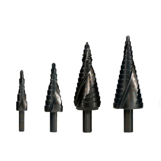 4-12mm   Triangular Shank Spiral Flute Step Drill Bit, 4-12mm, 4-20mm, 4-32mm, 6-30mm