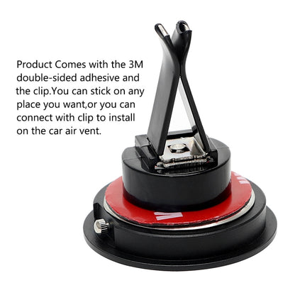 Car Clock Night Light Electronic Clock Car Decoration Quartz, Silver Border, Black Border