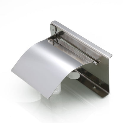 4103 Stainless Steel Roll Paper Holder Mobile Phone Paper Towel Rack Hotel Bathroom Rack, Color:, Mirror, Black
