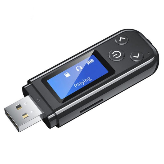 K15Pro With LCD Screen Bluetooth Adapter Audio Receiver Transmitter 3.5mm AUX Car Hands-Free, K15Pro