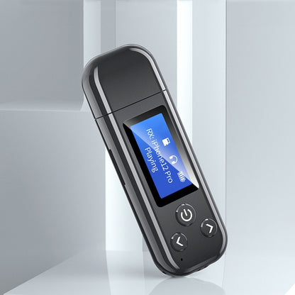 K15Pro مع شاشة LCD، محول بلوتوث، جهاز استقبال صوت، جهاز إرسال، 3.5 مم AUX، سيارة، حر اليدين، K15Pro