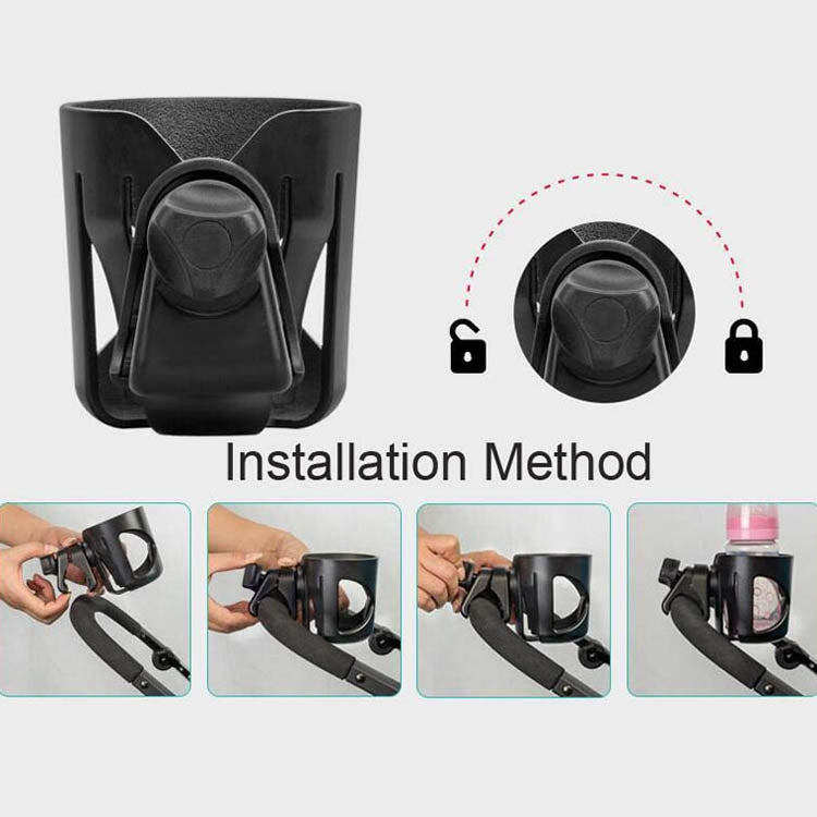 J4035 Stroller Cup Rapid Fixed Stroller Bottle Frame ABS Stroller Water Cup Rack