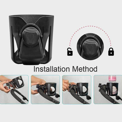 J4035 Stroller Cup Rapid Fixed Stroller Bottle Frame ABS Stroller Water Cup Rack