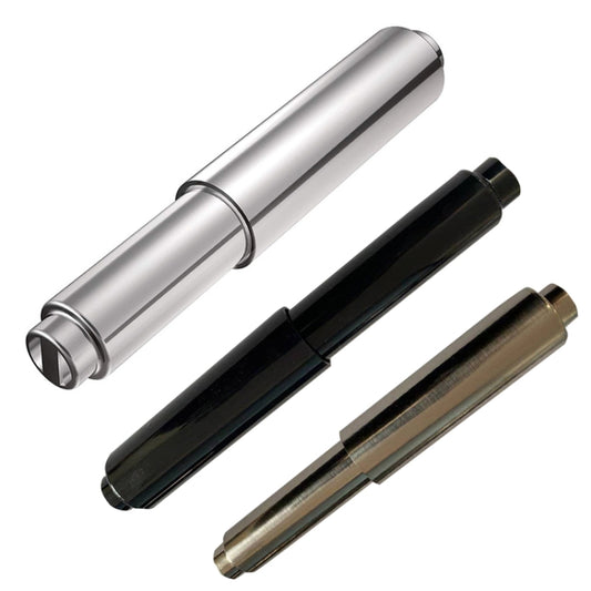 Tissue Box Plastic Retractable Shaft Core Spring Retractable Roll Paper Shaft, Style: Black, Chrome Stretch, Nickel Wire Drawing, Black