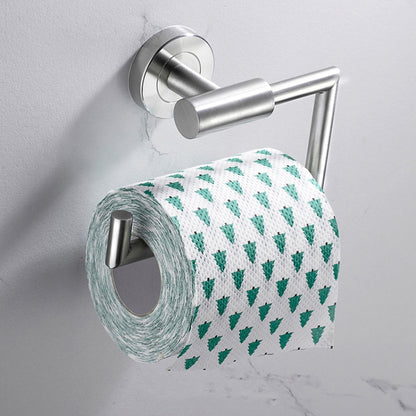304 Stainless Steel With Grooved Bathroom Pendant Bathroom Shelf,Style:, Wire Drawing Single Rod 40cm, Wire Drawing  Towel Ring, Wire Drawing Hook, Paper Towel Holder A, Paper Towel Holder  B, Vertical Single Rod, Black Cloth Hook����������������������...
