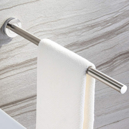 304 Stainless Steel With Grooved Bathroom Pendant Bathroom Shelf,Style:, Wire Drawing Single Rod 40cm, Wire Drawing  Towel Ring, Wire Drawing Hook, Paper Towel Holder A, Paper Towel Holder  B, Vertical Single Rod, Black Cloth Hook����������������������...