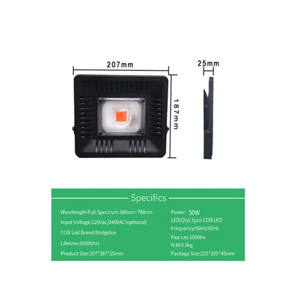 Ultra-Thin LED Plant Light, Full Spectrum COB Growth Light, Vegetable, Fruit & Flower Greenhouse Fill Light With Plug, 50W UK Plug, 150W UK Plug, 50W US Plug, 150W US Plug, 50W EU Plug, 150W EU Plug, 50W AU Plug, 150W AU Plug