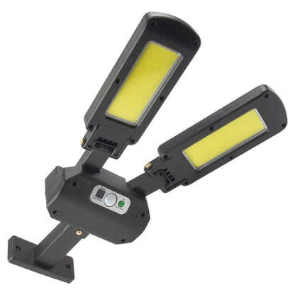 TG-TY097 2-Heads Solar Light Outdoor Human Body Induction Wall Lamp Garden Street LED Light, 200 COB
