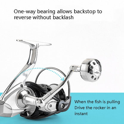 13-Axis Anti-Seawater Fishing Wheel Full Metal Spinning Wheel Iron Board Ship Fishing Wheel