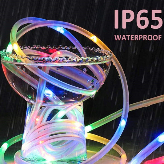 Holiday Party Decoration Tube String Lights LED Garden Decoration Casing Light with Remote Control, Spec:, 7m 50 LEDs USB Powered, 12m 100 LEDs USB Powered, 22m 200 LEDs USB Powered, 7m 50 LEDs Battery Powered, 12m 100 LEDs Battery Powered�������������...