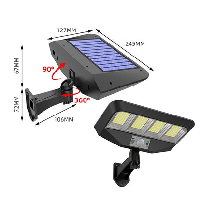TG-TY081 LED Solar Wall Light Body Sensation Outdoor Waterproof Courtyard Lamp with Remote Control, Style:, 138 LED Integrated, 160 LED Integrated, 138 COB Integrated, 160 COB Integrated, 138 LED Splitable, 160 LED Splitable, 138 COB Splitable���������...