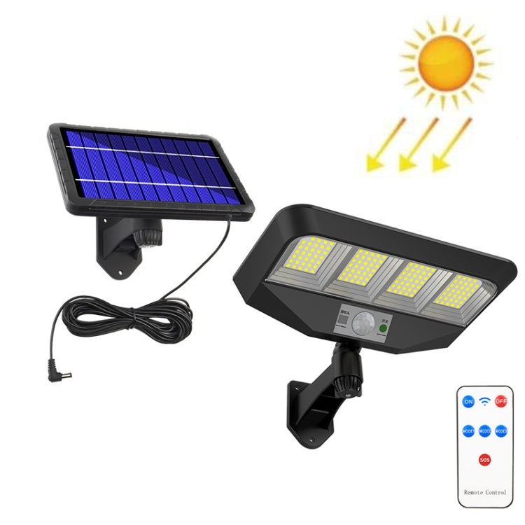 TG-TY081 LED Solar Wall Light Body Sensation Outdoor Waterproof Courtyard Lamp with Remote Control, Style:, 138 LED Integrated, 160 LED Integrated, 138 COB Integrated, 160 COB Integrated, 138 LED Splitable, 160 LED Splitable, 138 COB Splitable���������...