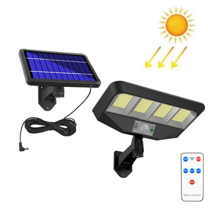 TG-TY081 LED Solar Wall Light Body Sensation Outdoor Waterproof Courtyard Lamp with Remote Control, Style:, 138 LED Integrated, 160 LED Integrated, 138 COB Integrated, 160 COB Integrated, 138 LED Splitable, 160 LED Splitable, 138 COB Splitable���������...
