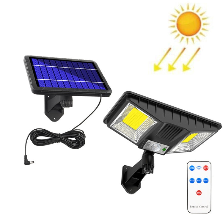 TG-TY081 LED Solar Wall Light Body Sensation Outdoor Waterproof Courtyard Lamp with Remote Control, Style:, 138 LED Integrated, 160 LED Integrated, 138 COB Integrated, 160 COB Integrated, 138 LED Splitable, 160 LED Splitable, 138 COB Splitable���������...