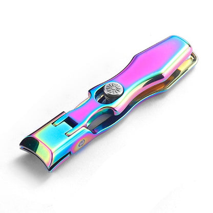 Stainless Steel Large Anti-Fly Splattering Nail Knife Large Opening Nail Cutting, Silver, Black, Colorful
