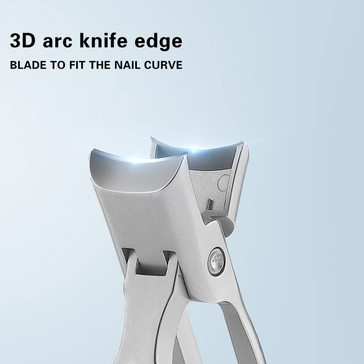 Stainless Steel Large Anti-Fly Splattering Nail Knife Large Opening Nail Cutting, Silver, Black, Colorful