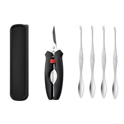 Crab Tool 304 Stainless Steel Crab Fork Crab Scissors Crab Needle,Style:, 2 Fork 1 Knife, 4 Fork 1 Knife, 5 Fork 1 Knife, 2 Fork 1 Knife 1 Box, 4 Fork 1 Knife 1 Box, 5 Fork 1 Knife 1 Box