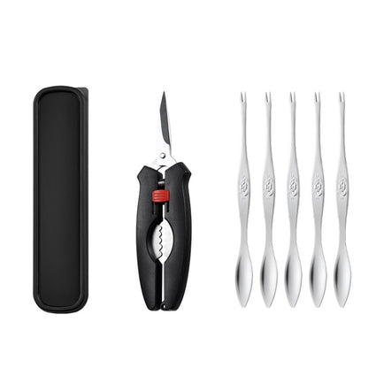 Crab Tool 304 Stainless Steel Crab Fork Crab Scissors Crab Needle,Style:, 2 Fork 1 Knife, 4 Fork 1 Knife, 5 Fork 1 Knife, 2 Fork 1 Knife 1 Box, 4 Fork 1 Knife 1 Box, 5 Fork 1 Knife 1 Box