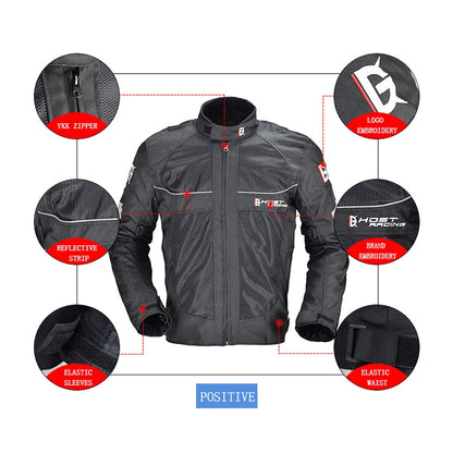 GHOST RACING GR-Y05 Motorcycle Cycling Cloth Men Knight Racing Jacket Keep Warm Anti-Fall Locomotive Off-Road Suit, M, L, XL, XXL, XXXL