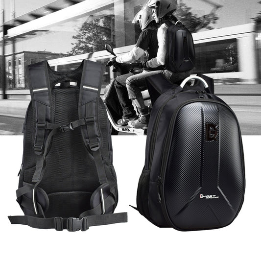 GHOST RACING GR-BB02 Men Motorcycle Riding Backpack Helmet Hard Shell Backpack Locomotive Travel Computer Bag, GR-BB02