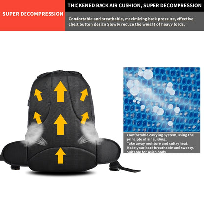 GHOST RACING GR-BB02 Men Motorcycle Riding Backpack Helmet Hard Shell Backpack Locomotive Travel Computer Bag, GR-BB02