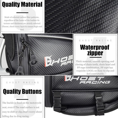 GHOST RACING GR-CWB04 Motorcycle Riding Bag Locomotive Back Bag, Locomotive Back Bag