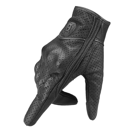 GHOST RACING GR-ST06 Breathable Touch Screen Motorcycle Riding Leather Gloves Anti-Fall Locomotive Gloves