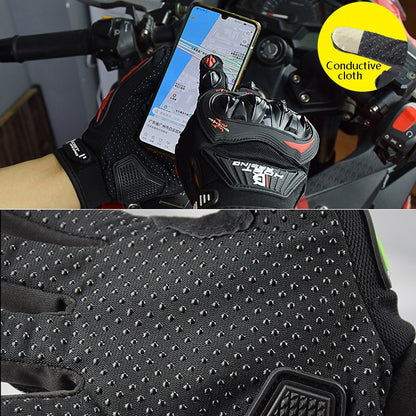 GHOST RACING GR-ST04 Motorcycle Gloves Anti-Fall Full Finger Riding Touch Gloves