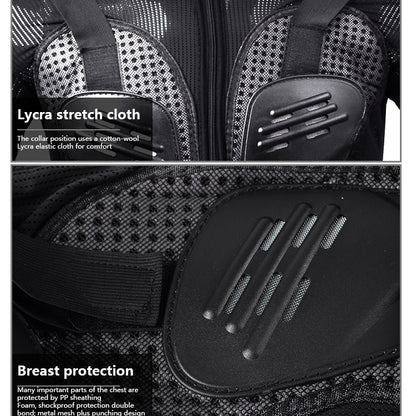 GHOST RACING F060 Motorcycle Armor Suit Riding Protective Gear Chest Protector Elbow Pad Fall Protection Suit, S, M, L, XL, XXL, XXXL