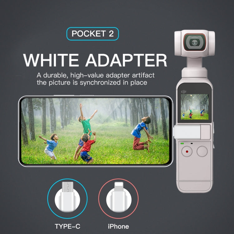 محول RCSTQ للهواتف الذكية لـ DJI OSMO Pocket 1/2، 8 دبابيس