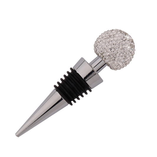 Crystal Ball Red Wine Stopper Diamond Zinc Alloy Metal Sealed Wine Cork, White, Pink, Big Red, Black, Bright Black, AB, Lake Blue
