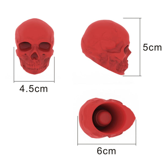 Skull Silicone Leak-Proof Fresh-Keeping Wine Stopper, Deep Red, Black, White, Luminous Green, Luminous Blue, Bronze, Ancient Silver, Wine Red
