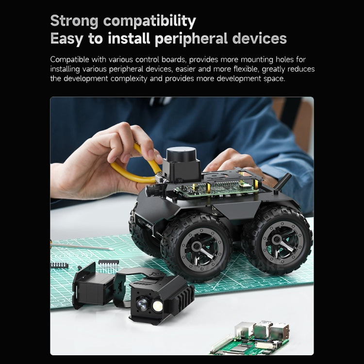 Waveshare WAVE ROVER Flexible Expandable 4WD Mobile Robot Chassis, Onboard ESP32 Module
