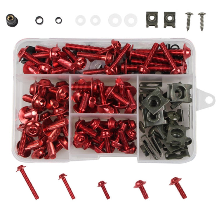 177 PCS/ Box Motorcycle Modification Accessories Windshield Cover Set Screw, Black, Red, Gold, Blue, Silver, Green
