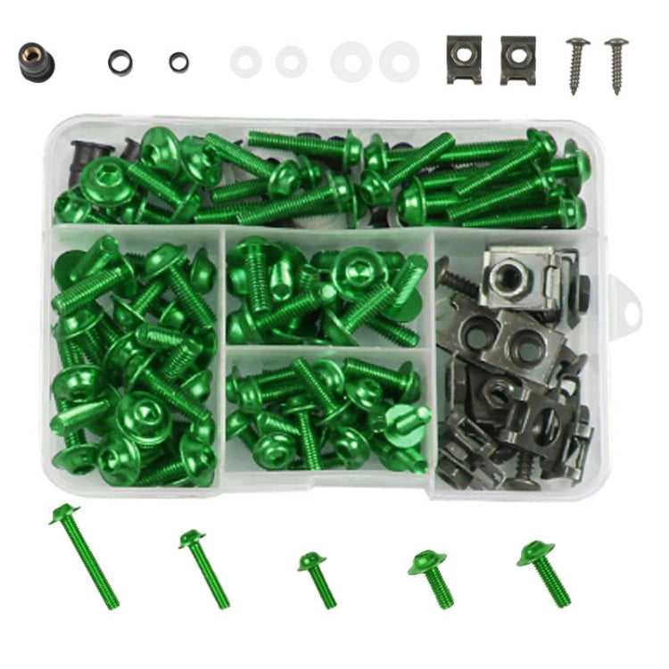 177 PCS/ Box Motorcycle Modification Accessories Windshield Cover Set Screw, Black, Red, Gold, Blue, Silver, Green