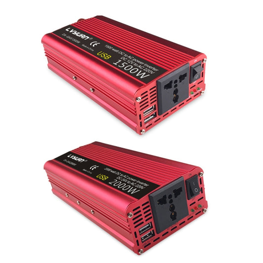 LVYUAN Car Inverter Dual USB Power Converter, 12V to 220V 1500W, 24V to 220V 1500W, 12V to 220V 1500W UK Plug, 12V to 220V 1500W AU Plug, 12V to 110V 1500W US Plug, 12V to 220V 2000W, 24V to 220V 2000W, 12V to 220V 2000W UK Plug, 12V to 220V 2000W AU P...