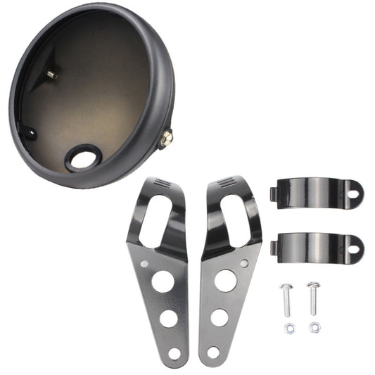 Motorcycle Headlights Rear Shell 7 Inch Front Headlight Modified Protection Lamp Housing, Headlights Rear Shell