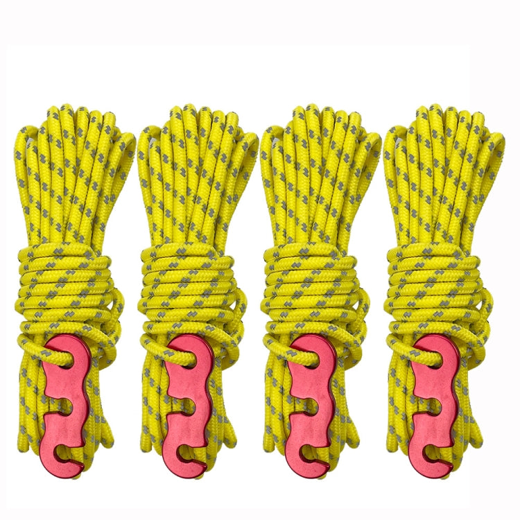 Outdoor Camping Tent Canopy Wind Rope Luminous Multi-Function Wind Rope Buckle Tent Fixed Rope